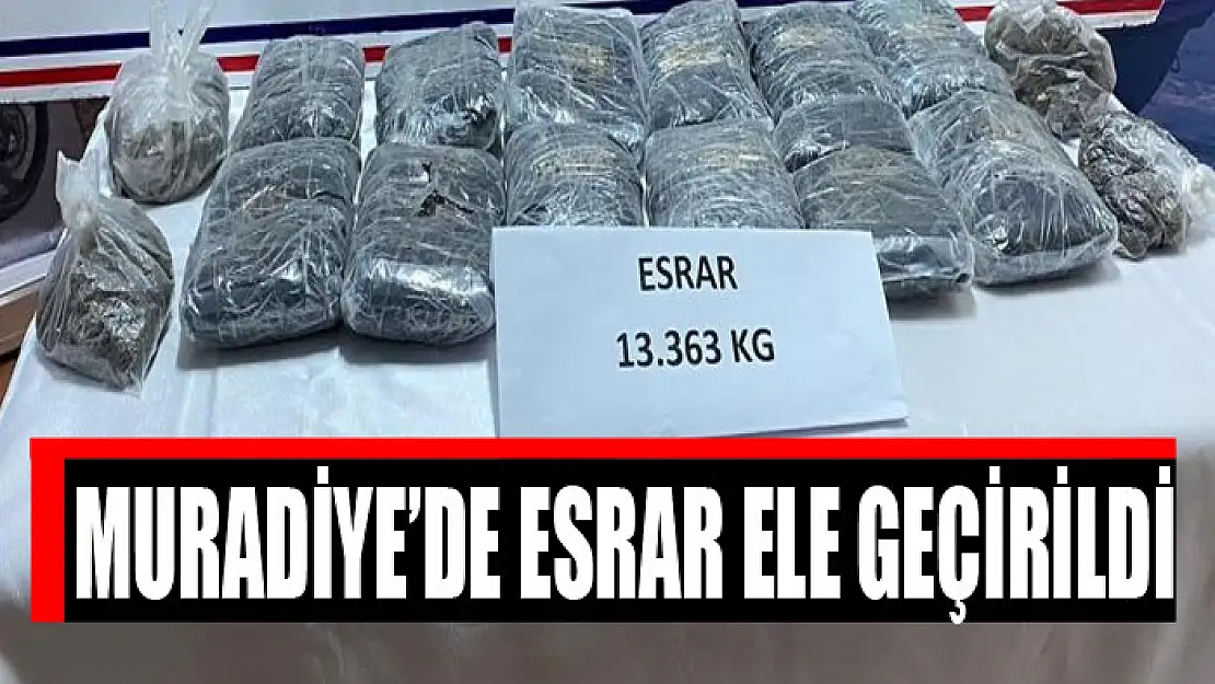 Muradiye'de esrar ele geçirildi