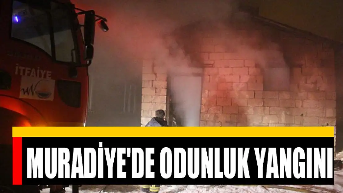 Muradiye'de odunluk yangını