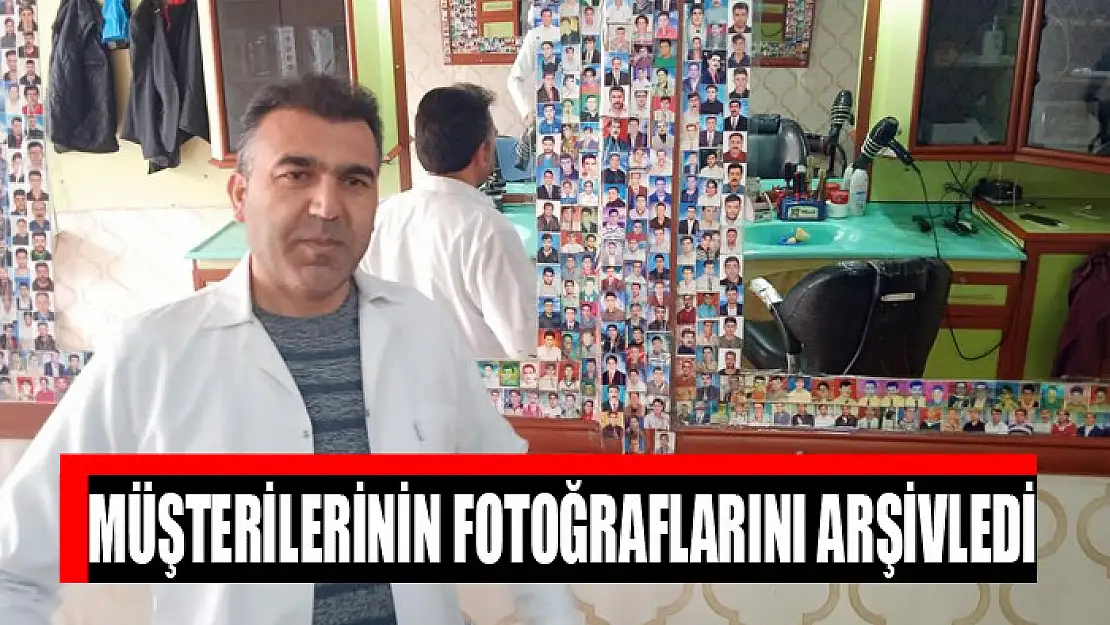 Müşterilerinin fotoğraflarını arşivledi