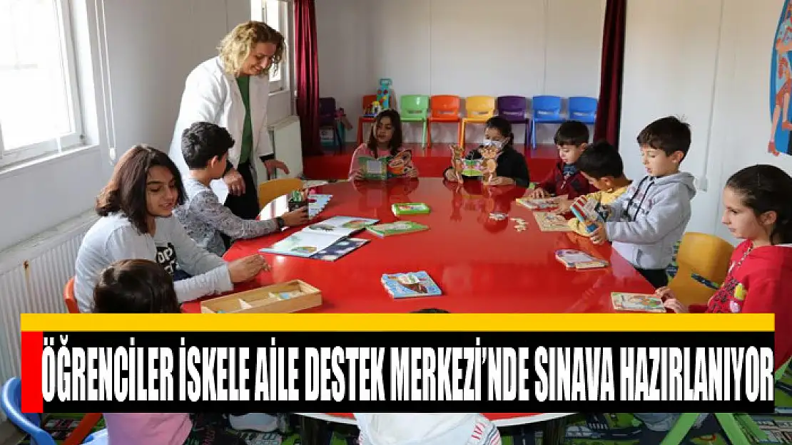 Öğrenciler İskele Aile Destek Merkezi'nde sınava hazırlanıyor