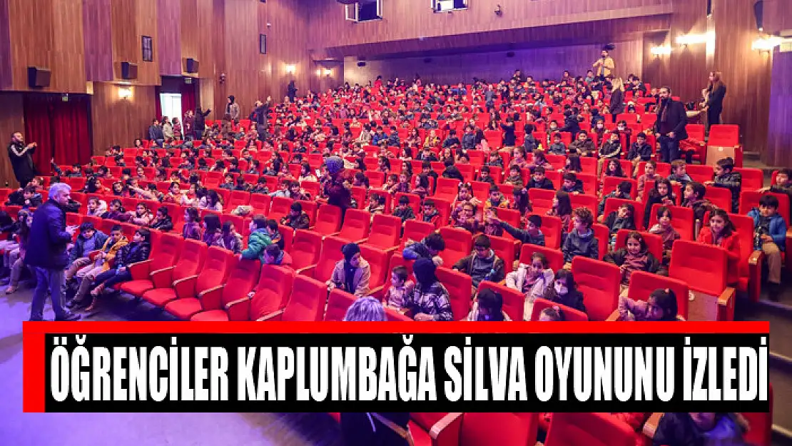 ÖĞRENCİLER KAPLUMBAĞA SİLVA OYUNUNU İZLEDİ