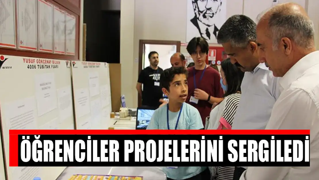 Öğrenciler projelerini sergiledi