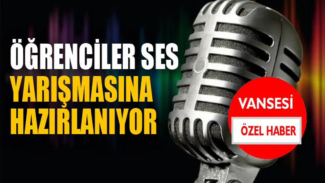 Öğrenciler ses yarışmasına hazırlanıyor