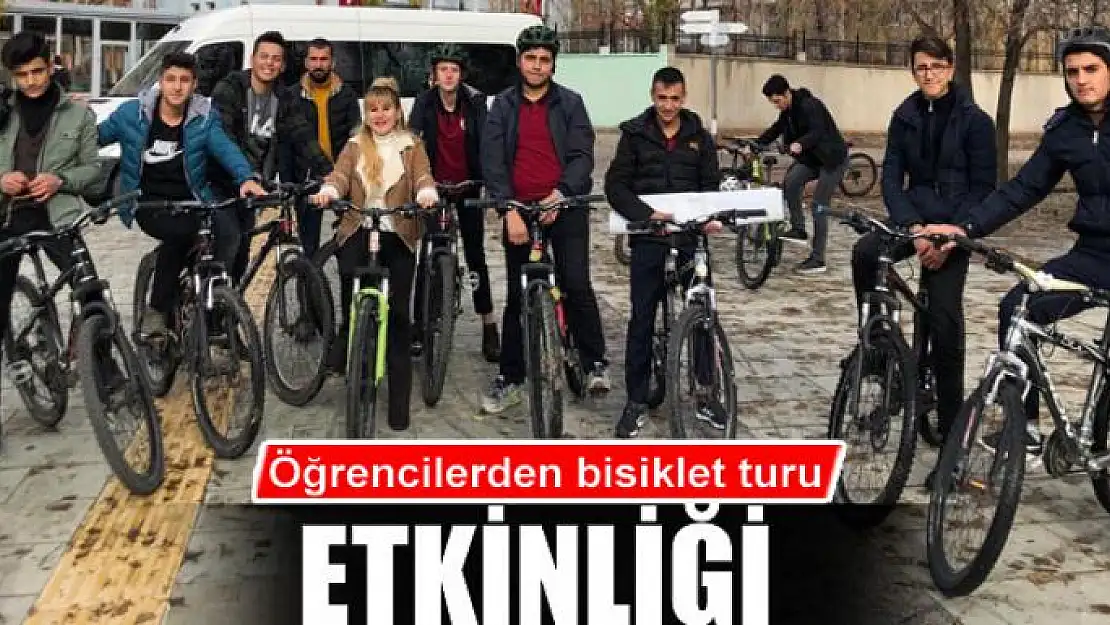 Öğrencilerden bisiklet turu etkinliği