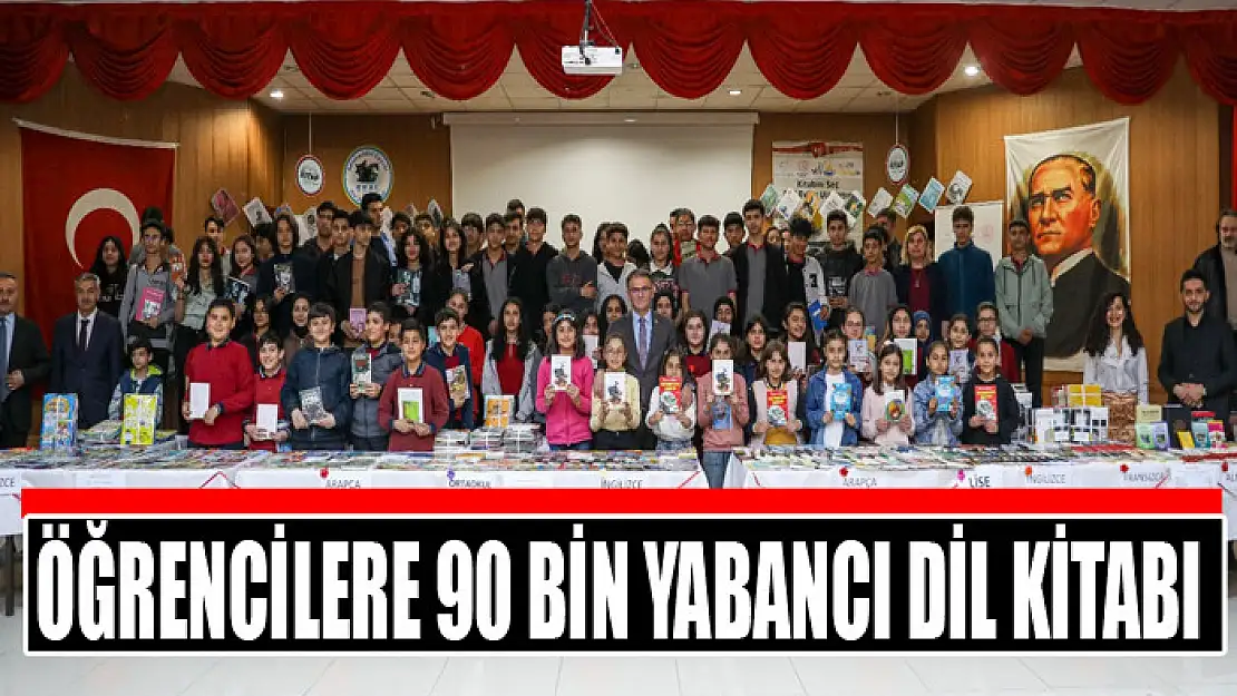 Öğrencilere 90 bin yabancı dil kitabı