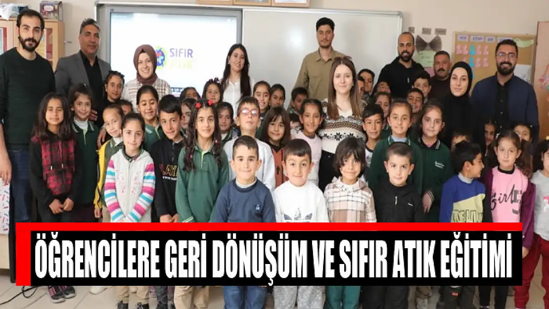 Öğrencilere geri dönüşüm ve sıfır atık eğitimi