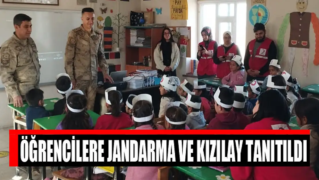 Öğrencilere Jandarma ve Kızılay tanıtıldı