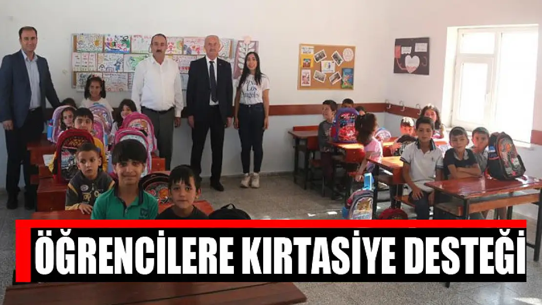 Öğrencilere kırtasiye desteği