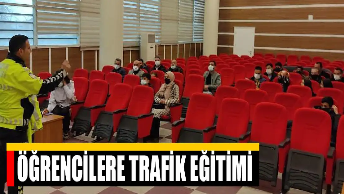 Öğrencilere trafik eğitimi