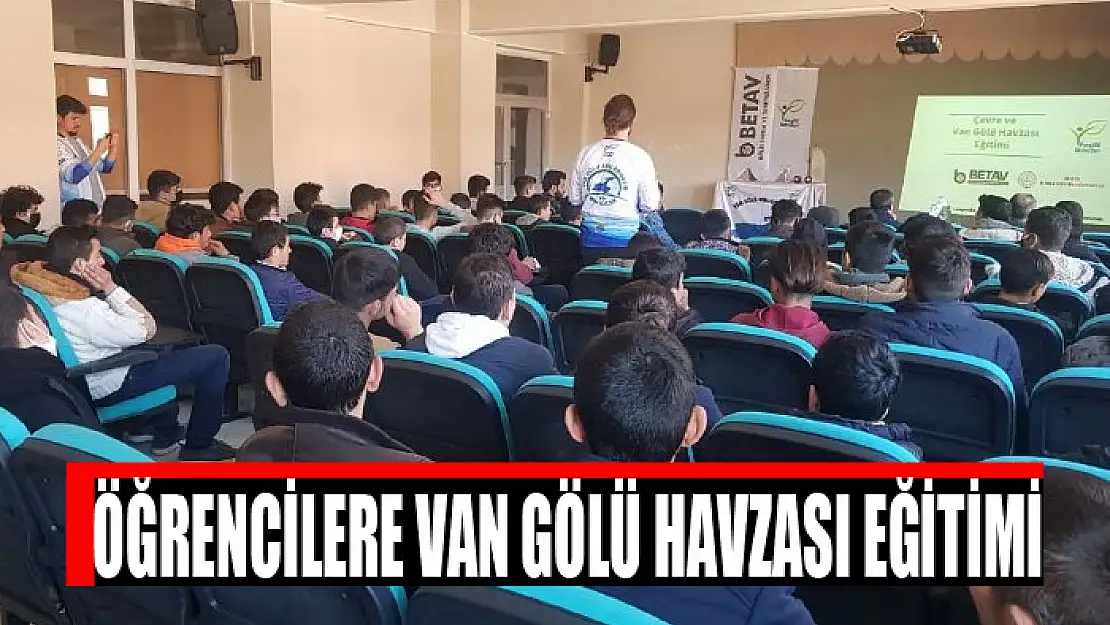 Öğrencilere Van Gölü Havzası eğitimi