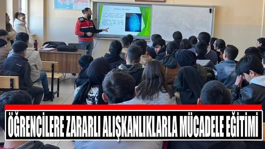 Öğrencilere zararlı alışkanlıklarla mücadele eğitimi