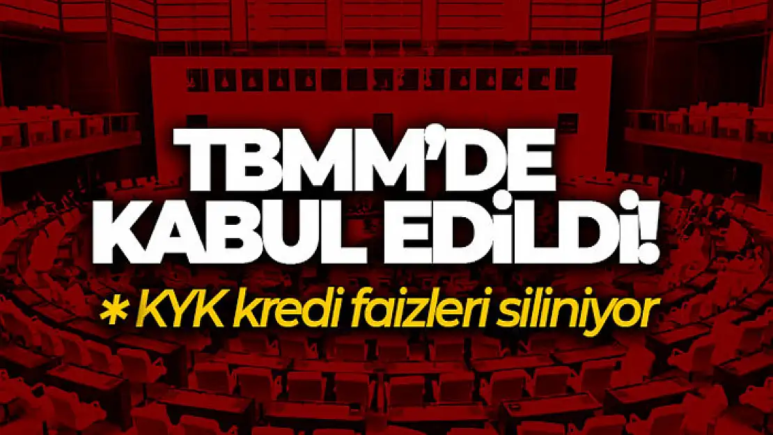 Öğrenim kredilerine ilişkin düzenlemeler içeren teklif TBMM'de kabul edildi