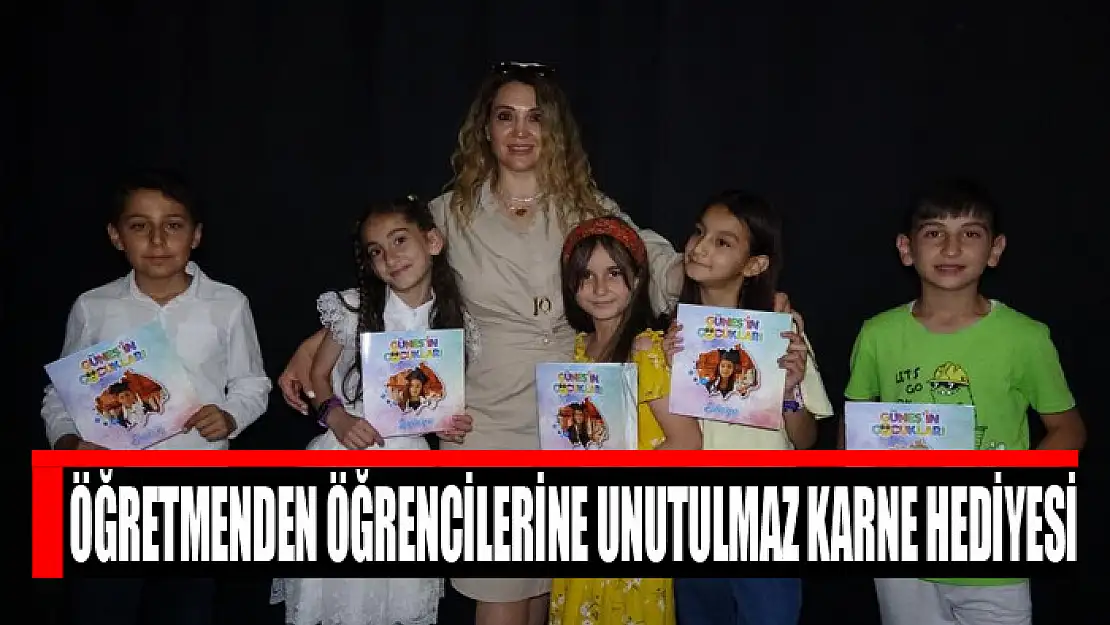 Öğretmenden öğrencilerine unutulmaz karne hediyesi