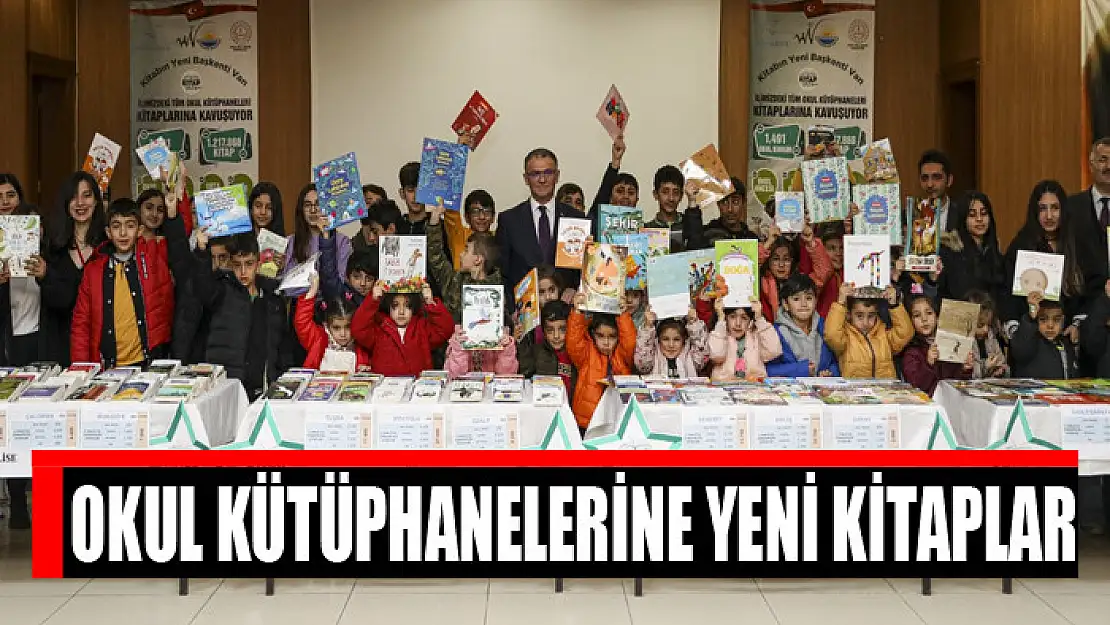 Okul kütüphanelerine yeni kitaplar