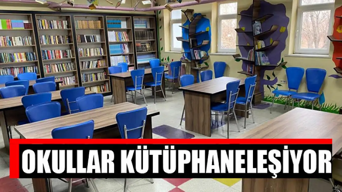 Okullar kütüphaneleşiyor