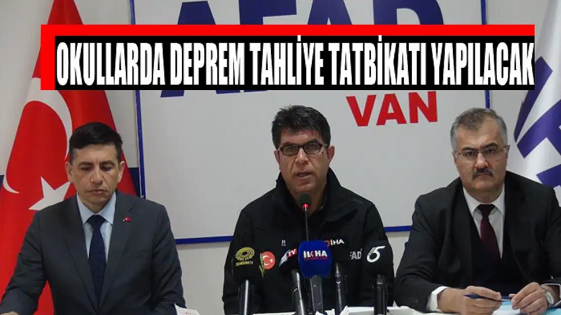 Okullarda deprem tahliye tatbikatı yapılacak