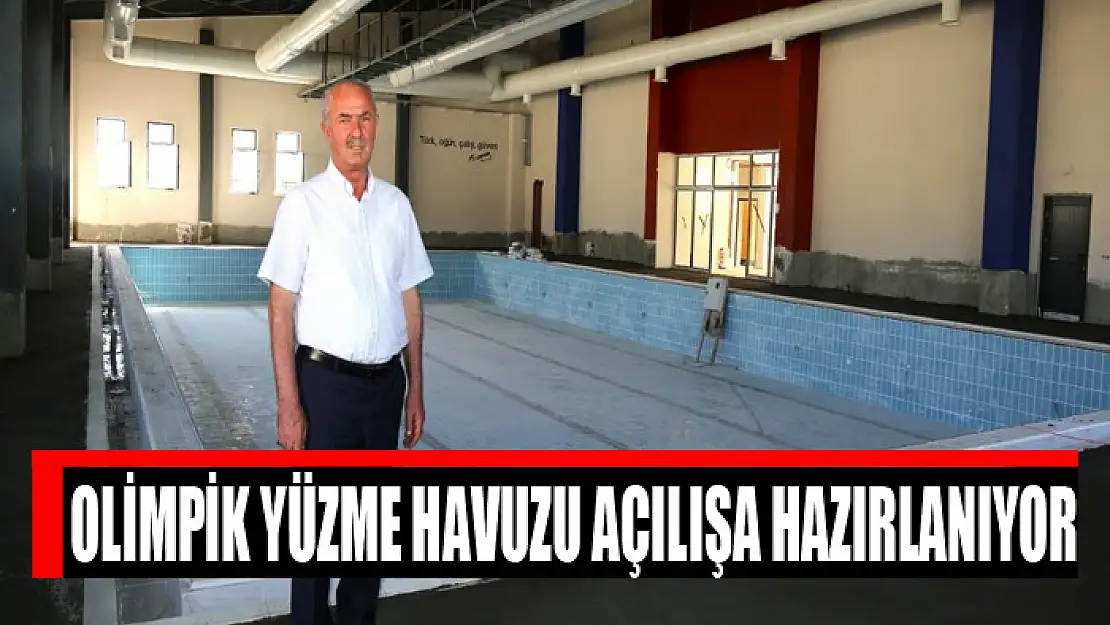 Olimpik yüzme havuzu açılışa hazırlanıyor