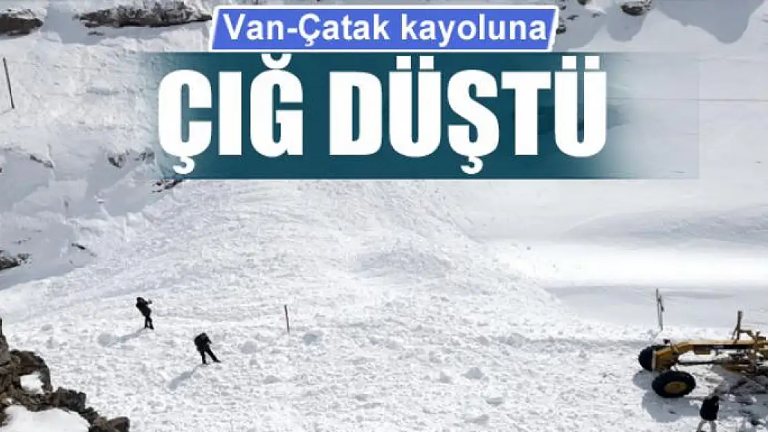 Van-Çatak kayoluna çığ düştü