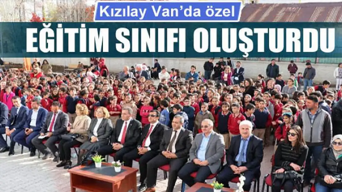 Kızılay Van'da özel eğitim sınıfı oluşturdu 