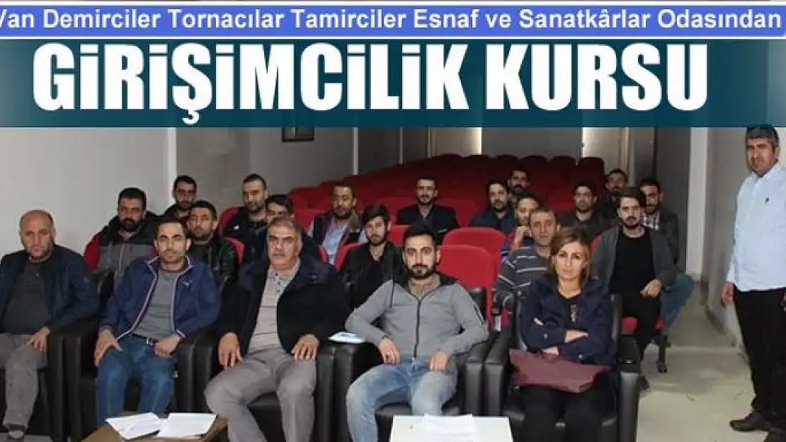 Van'da girişimcilik kursu 