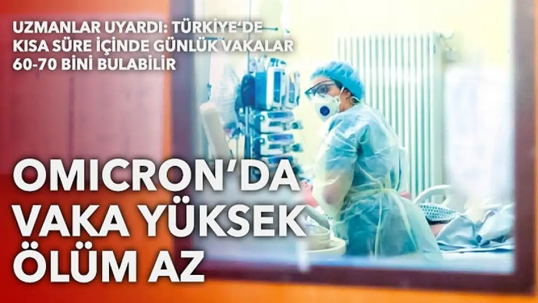 Omicron'da vaka yüksek kayıp az