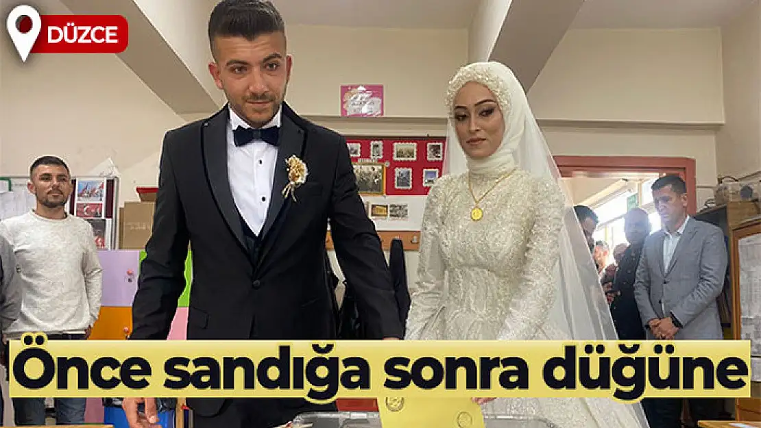 Önce sandığa sonra düğüne