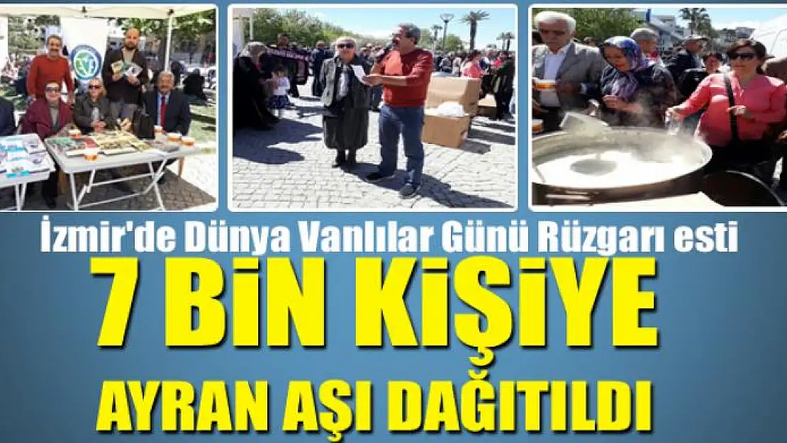 İzmir'de Dünya Vanlılar Günü Rüzgarı esti: 7 bin kişiye ayran aşı dağıtıldı