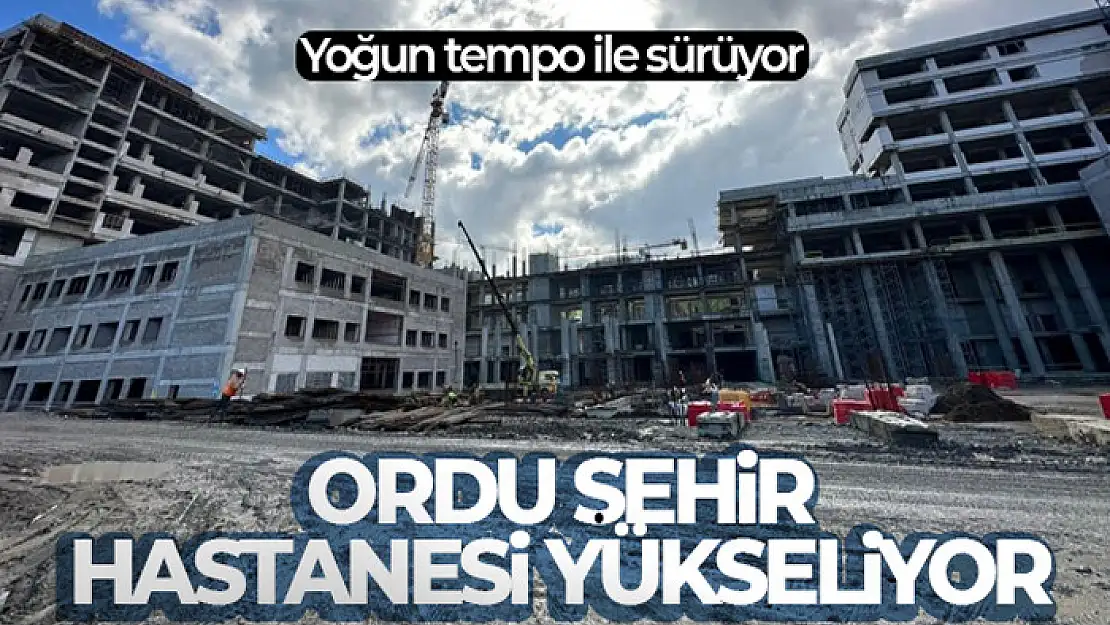 Ordu Şehir Hastanesi yükseliyor !