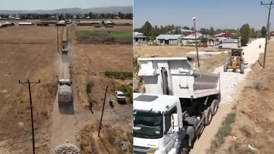 Örene Mahallesi'nde yol çalışmaları sürüyor