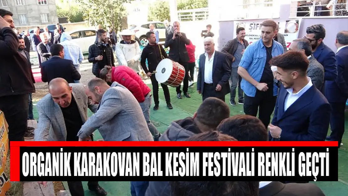 Organik Karakovan Bal Kesim Festivali renkli geçti