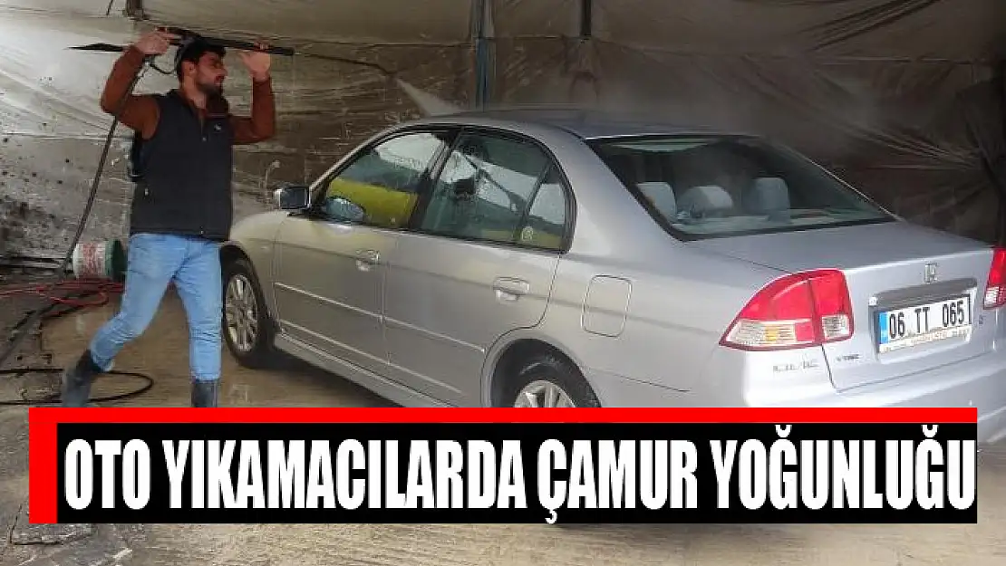 Oto yıkamacılarda çamur yoğunluğu