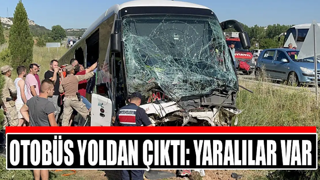 Otobüs yoldan çıktı: Yaralılar var