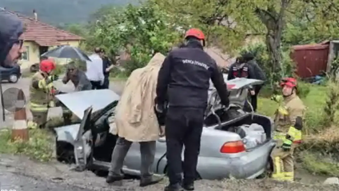 Otomobil kanala uçtu