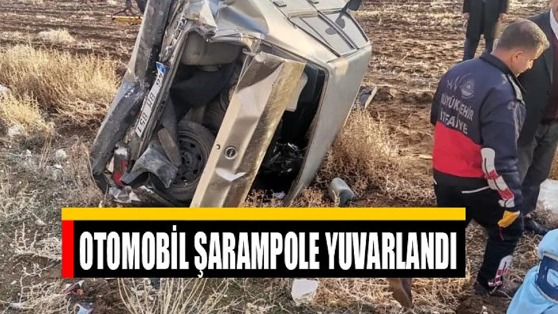 Otomobil şarampole yuvarlandı: 2 yaralı