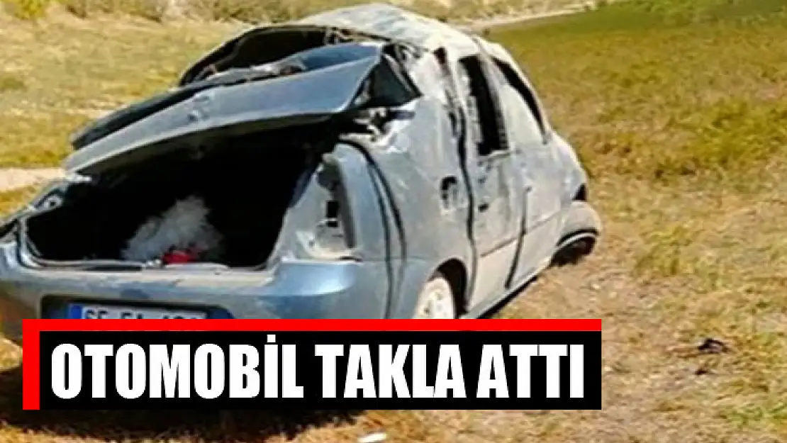 Otomobil takla attı