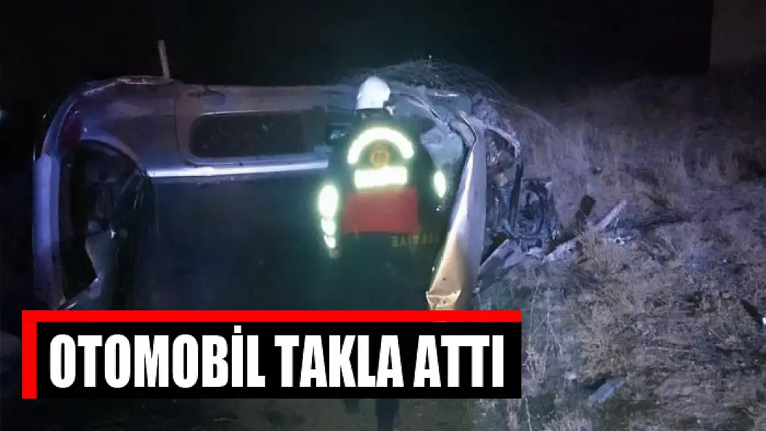 Otomobil takla attı