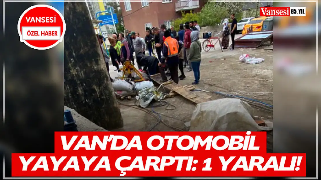 Otomobil yayaya çarptı: 1 yaralı!