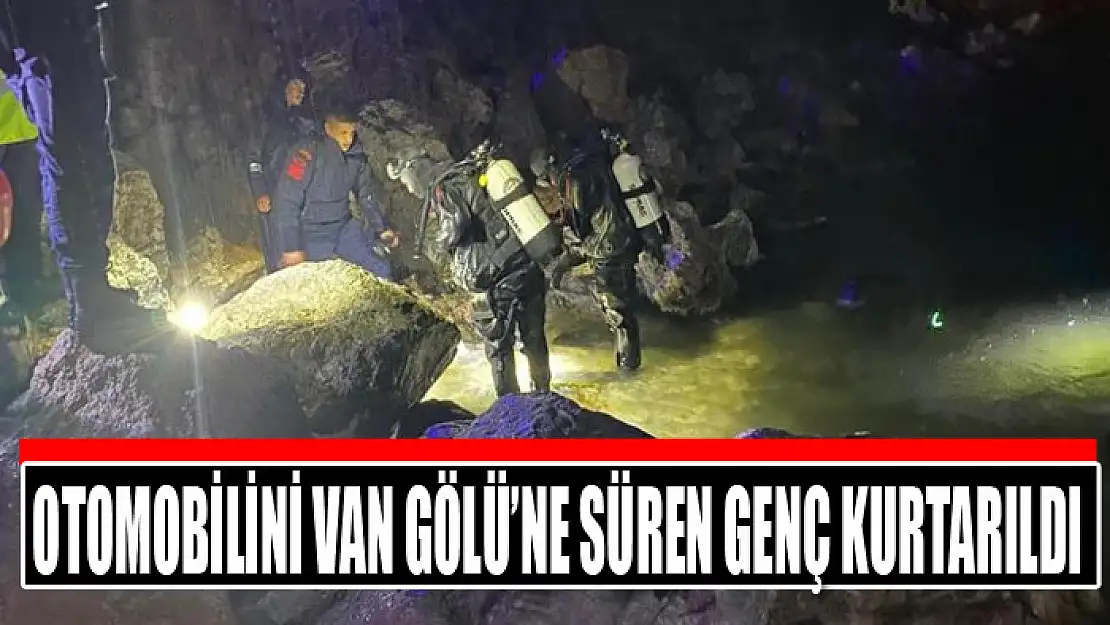 Otomobilini Van Gölü'ne süren genç kurtarıldı