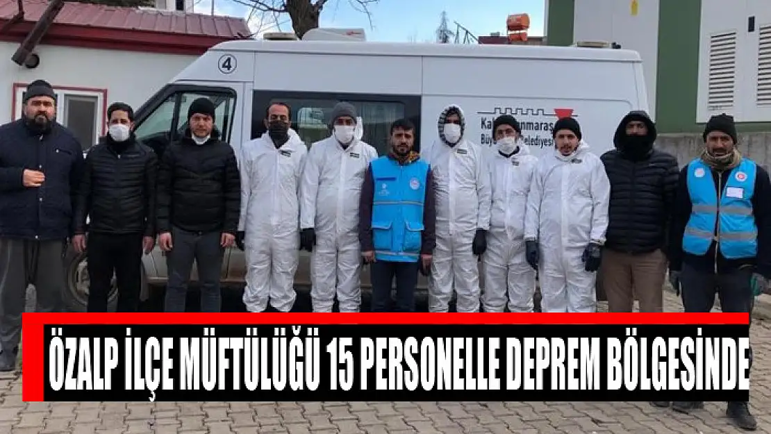 Özalp İlçe Müftülüğü 15 personelle deprem bölgesinde