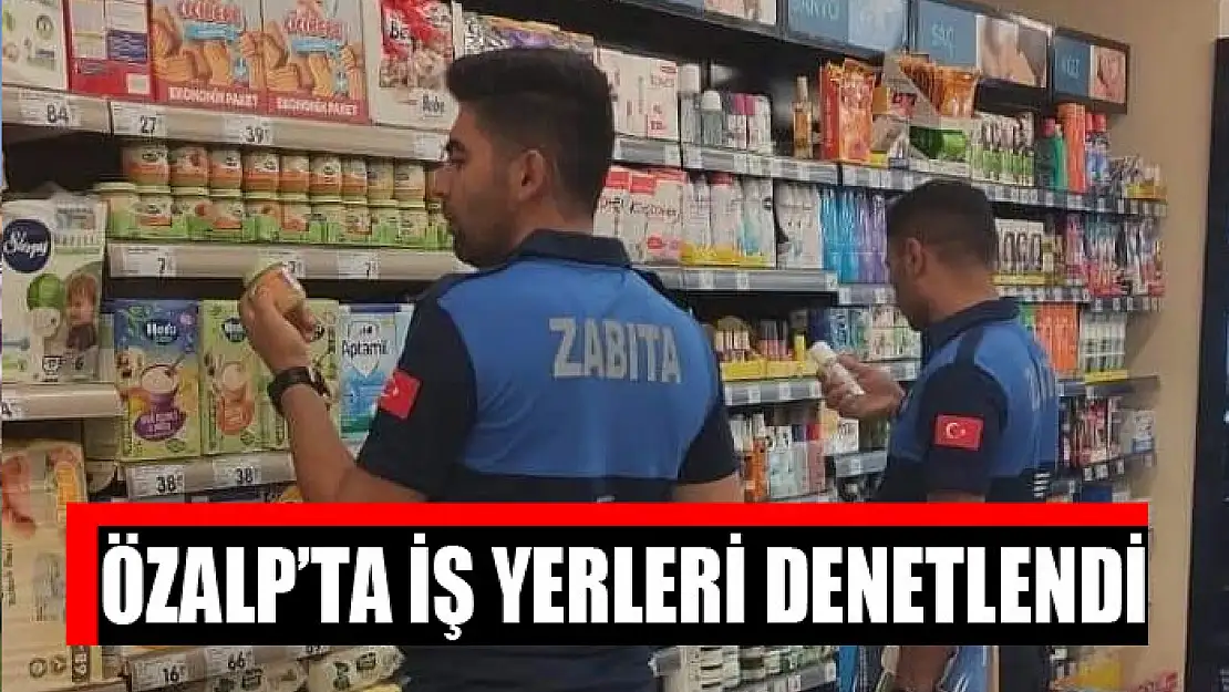 Özalp ilçesinde iş yerleri denetlendi