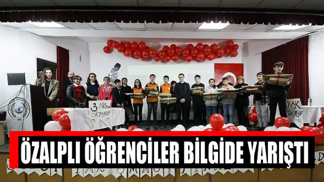 Özalplı öğrenciler bilgide yarıştı