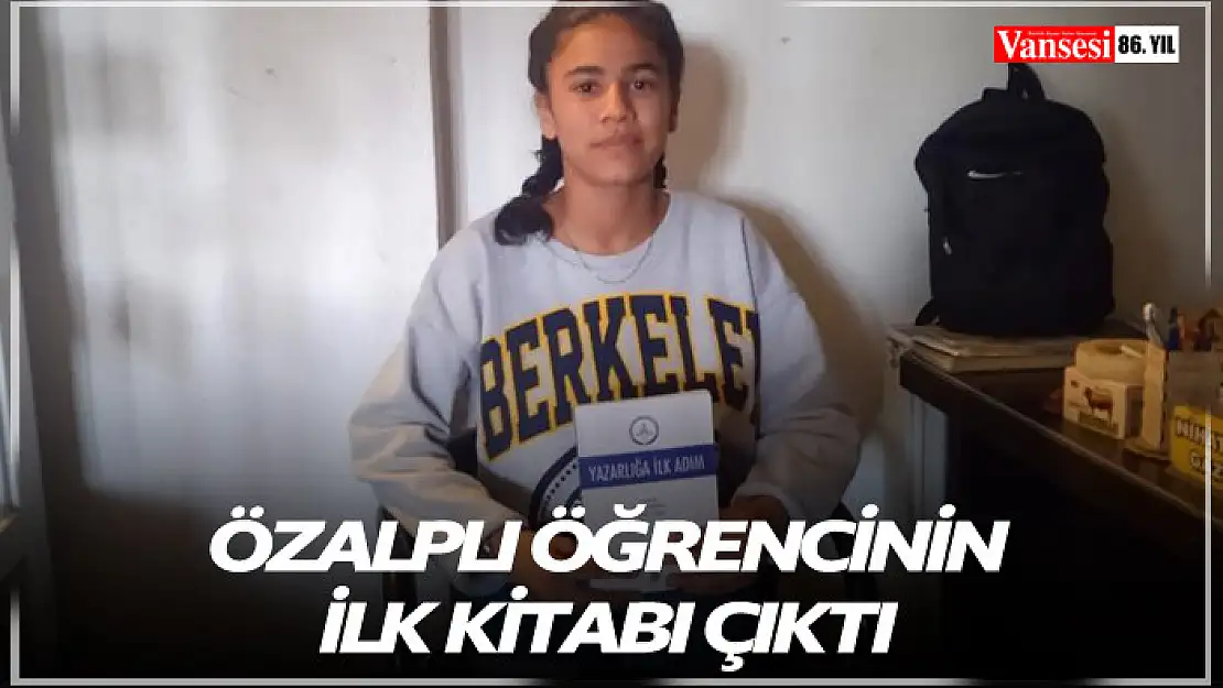 Özalplı öğrencinin ilk kitabı çıktı