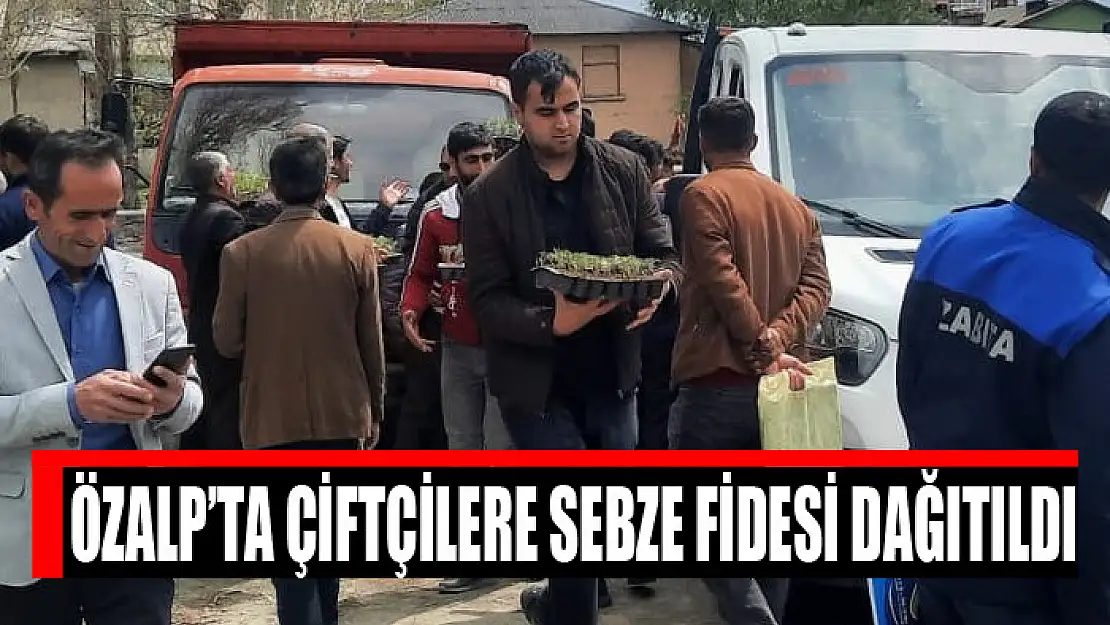 Özalp'ta çiftçilere sebze fidesi dağıtıldı