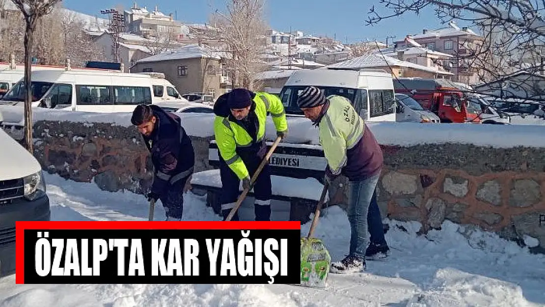 Özalp'ta kar yağışı