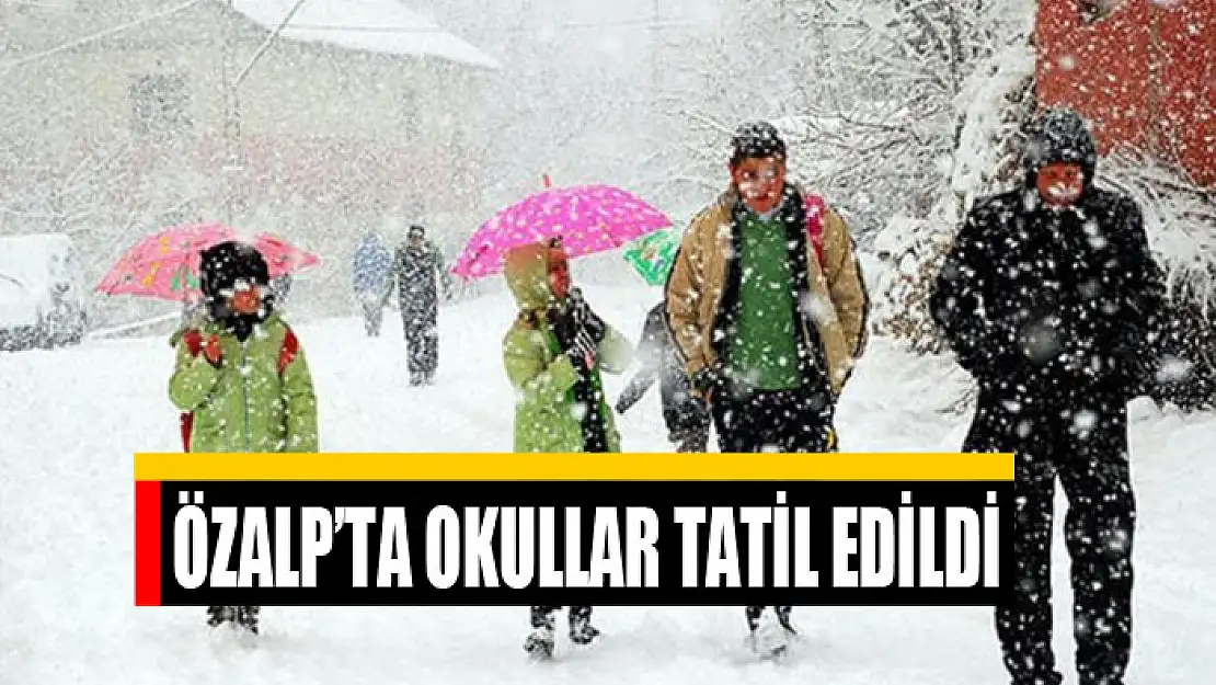 Özalp'ta okullar tatil edildi