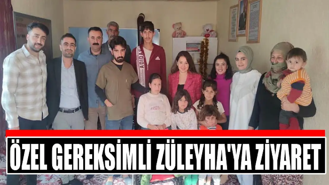 Kaymakam Aydoğan'ın eşinden özel gereksinimli Züleyha'ya ziyaret