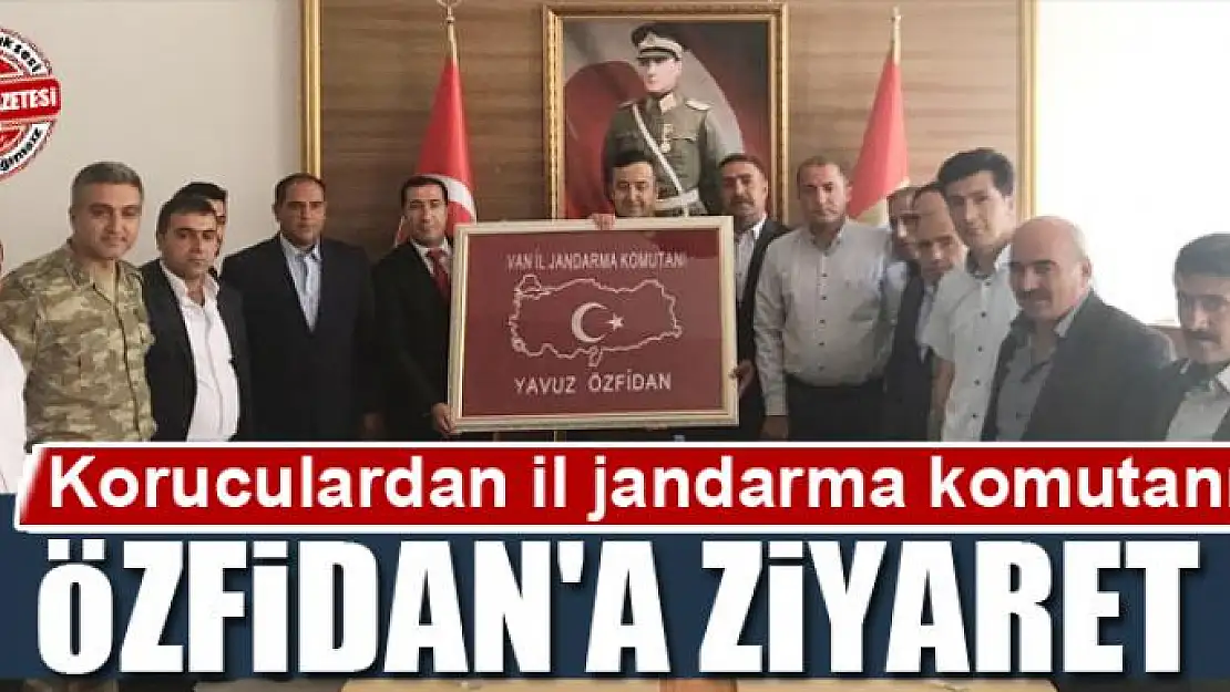 Koruculardan il jandarma komutanına ziyaret