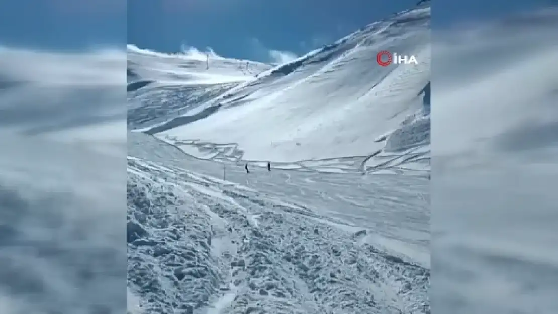 Palandöken'de çığ