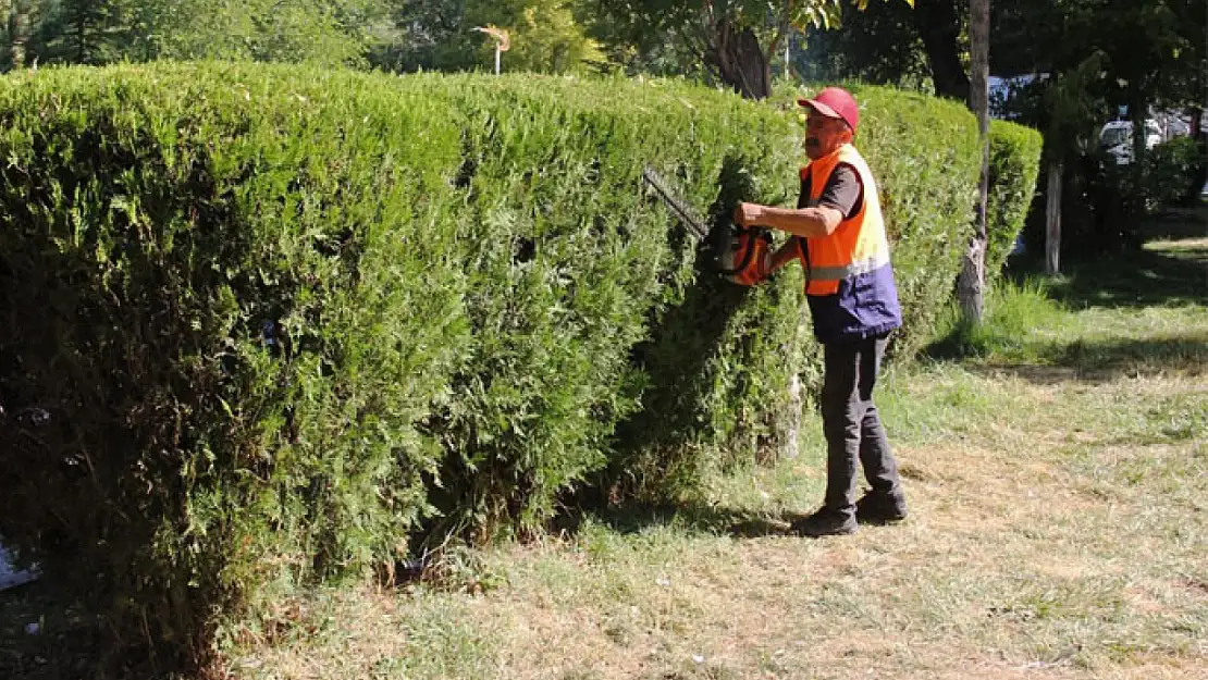 Park ve bahçelerdeki bakım onarım çalışmaları sürüyor