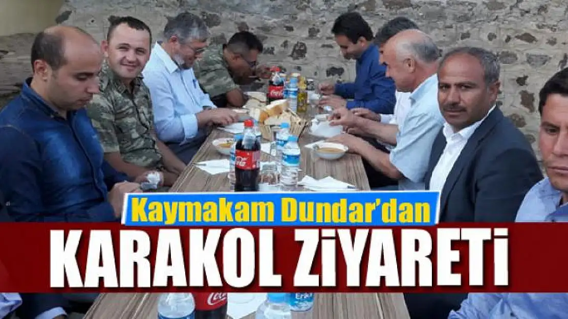 Kaymakam Dundar'dan karakol ziyareti